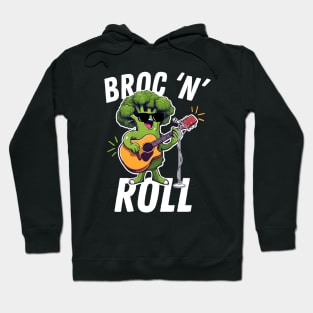 Broc 'N' Roll Funny Broccoli Hoodie